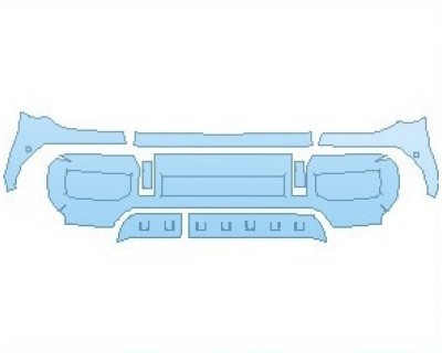 PAINT PROTECTION KIT - 2023 MERCEDES G CLASS G63 BUMPER WITH SENSORS - PRECUT PPF CLEAR BRA WRAP