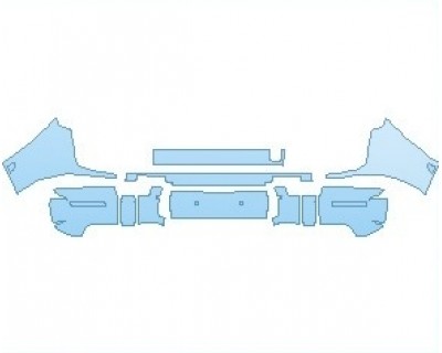 PAINT PROTECTION KIT - 2023 MERCEDES G CLASS G63 REAR BUMPER - PRECUT PPF CLEAR BRA WRAP