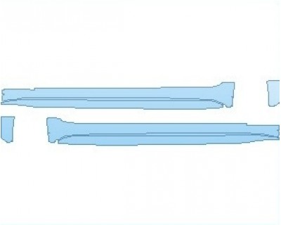 PAINT PROTECTION KIT - 2024 CADILLAC CT4 SPORT ROCKER PANELS - PRECUT PPF CLEAR BRA WRAP