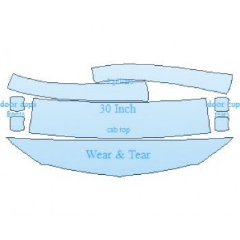 PAINT PROTECTION KIT - 2025 CADILLAC CT4 SPORT COMMON WEAR AREA KIT - PRECUT PPF CLEAR BRA WRAP