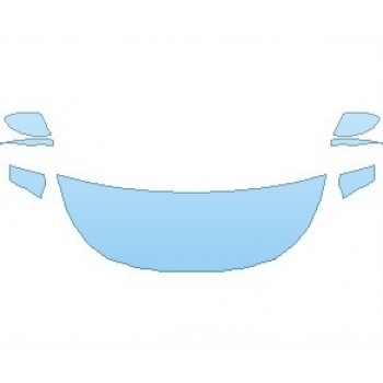 PAINT PROTECTION KIT - 2022 TOYOTA COROLLA SE APEX EDITION SEDAN HOOD (WRAPPED EDGES) - PRECUT PPF CLEAR BRA WRAP