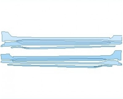 PAINT PROTECTION KIT - 2022 TOYOTA COROLLA SE APEX EDITION SEDAN ROCKER PANELS - PRECUT PPF CLEAR BRA WRAP