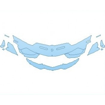 PAINT PROTECTION KIT - 2022 LAMBORGHINI AVENTADOR SVJ EDITION 63 BUMPER - PRECUT PPF CLEAR BRA WRAP