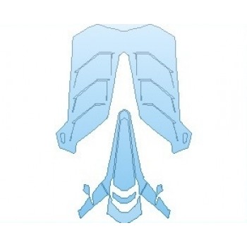 PAINT PROTECTION KIT - 2023 LAMBORGHINI AVENTADOR SVJ EDITION 63 ENGINE COVER - PRECUT PPF CLEAR BRA WRAP