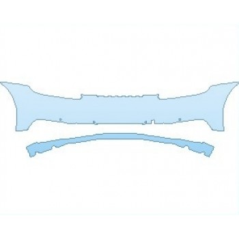PAINT PROTECTION KIT - 2021 PORSCHE 911 TARGA 4S REAR BUMPER WITH SENSORS - PRECUT PPF CLEAR BRA WRAP
