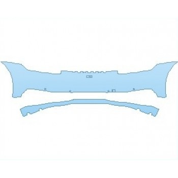 PAINT PROTECTION KIT - 2021 PORSCHE 911 TARGA 4 REAR BUMPER WITH SENSORS AND 911 EMBLEM - PRECUT PPF CLEAR BRA WRAP
