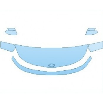 PAINT PROTECTION KIT - 2021 KIA SOUL EV HOOD (NO WRAPPED EDGES) - PRECUT PPF CLEAR BRA WRAP