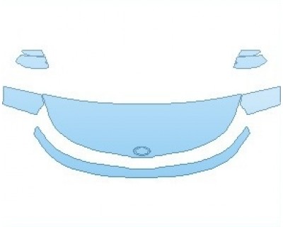 PAINT PROTECTION KIT - 2021 KIA SOUL EV HOOD (WRAPPED EDGES) - PRECUT PPF CLEAR BRA WRAP