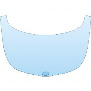 PAINT PROTECTION KIT - 2021 KIA SOUL EV FULL HOOD (NO WRAPPED EDGES) - PRECUT PPF CLEAR BRA WRAP