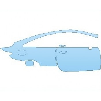 PAINT PROTECTION KIT - 2023 MERCEDES E CLASS BASE COUPE REAR QUARTER PANEL & DOOR RIGHT - PRECUT PPF CLEAR BRA WRAP