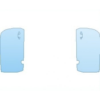 PAINT PROTECTION KIT - 2023 MERCEDES E CLASS BASE COUPE DOORS - PRECUT PPF CLEAR BRA WRAP