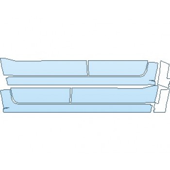 PAINT PROTECTION KIT - 2024 RAM 1500 LARAMIE ROCKER PANELS QUAD CAB - PRECUT PPF CLEAR BRA WRAP