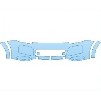 Precut PPF Kit – Clear Bra Paint Protection Film PAINT PROTECTION KIT - 2022 PORSCHE CAYENNE SUV TURBO S E-HYBRID WITH SPORTDESIGN PKG. BUMPER WITH SENSORS - PRECUT PPF CLEAR BRA WRAP