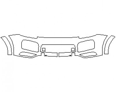 2022 PORSCHE CAYENNE SUV TURBO S E-HYBRID WITH SPORTDESIGN PKG. BUMPER WITH SENSORS