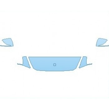PAINT PROTECTION KIT - 2023 MERCEDES G CLASS 550 HOOD (WRAPPED EDGES) 18 INCH - PRECUT PPF CLEAR BRA WRAP