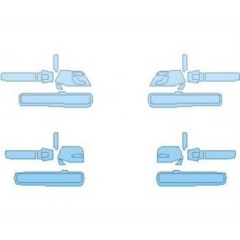 PAINT PROTECTION KIT - 2021 MERCEDES G CLASS 550 INTERIOR DOOR TRIM - PRECUT PPF CLEAR BRA WRAP