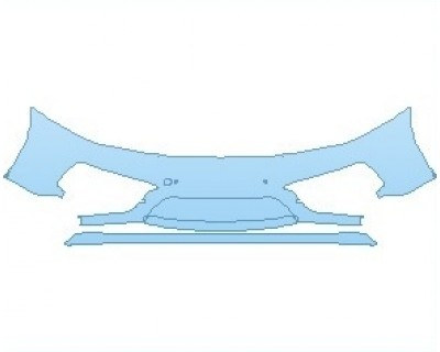 PAINT PROTECTION KIT - 2021 PORSCHE 911 TARGA 4 WITH SPORT DESIGN PKG BUMPER WITH SENSORS - PRECUT PPF CLEAR BRA WRAP