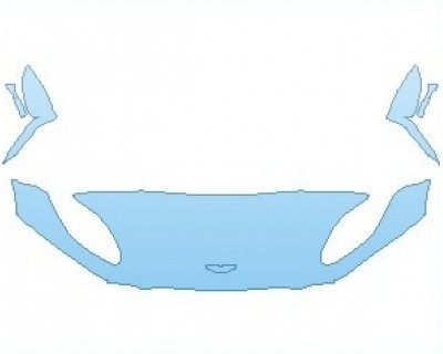 PAINT PROTECTION KIT - 2022 ASTON MARTIN DBS SUPERLEGGARA VOLANTE HOOD (WRAPPED EDGES) - PRECUT PPF CLEAR BRA WRAP