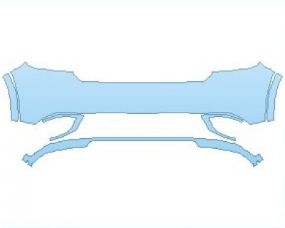 PAINT PROTECTION KIT - 2020 DODGE DURANGO CITADEL ANODIZED PLATINUM  BUMPER - PRECUT PPF CLEAR BRA WRAP