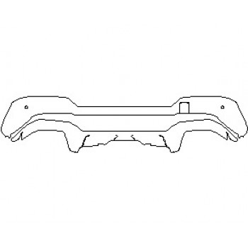 2022 BMW X3 M REAR DIFFUSER WITH SENSORS