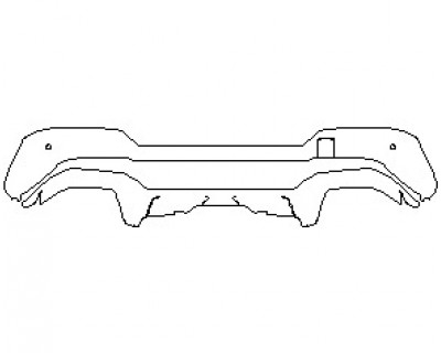 2022 BMW X3 M REAR DIFFUSER WITH SENSORS