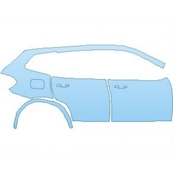 PAINT PROTECTION KIT - 2022 BMW X3 M REAR QUARTER PANEL AND DOORS LEFT - PRECUT PPF CLEAR BRA WRAP