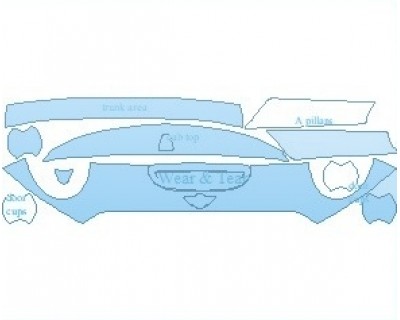 PAINT PROTECTION KIT - 2021 MINI CONVERTIBLE COOPER S COMMON WEAR AREA KIT - PRECUT PPF CLEAR BRA WRAP