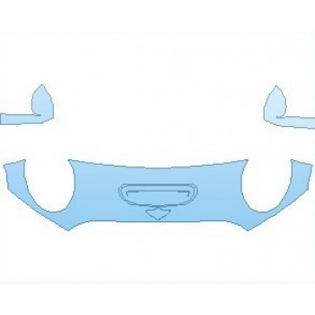 PAINT PROTECTION KIT - 2021 MINI CONVERTIBLE COOPER S HOOD 18 INCH (NO WRAPPED EDGES) - PRECUT PPF CLEAR BRA WRAP