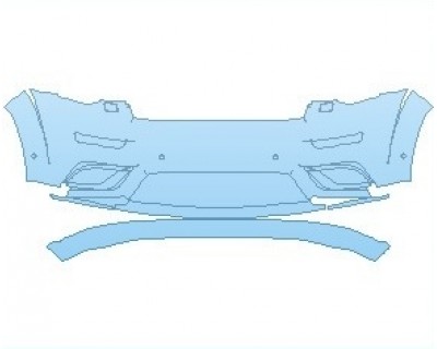 PAINT PROTECTION KIT - 2024 JEEP GRAND CHEROKEE LIMITED X BUMPER WITH WASHERS AND SENSORS - PRECUT PPF CLEAR BRA WRAP