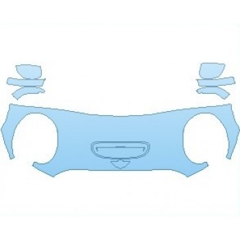 PAINT PROTECTION KIT - 2024 MINI CONVERTIBLE COOPER S HOOD (NO WRAPPED EDGES) - PRECUT PPF CLEAR BRA WRAP