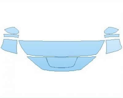 PAINT PROTECTION KIT - 2024 NISSAN LEAF SL HOOD (NO WRAPPED EDGES) - PRECUT PPF CLEAR BRA WRAP