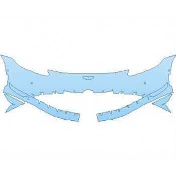 PAINT PROTECTION KIT - 2023 ASTON MARTIN VANTAGE F1 EDITION COUPE BUMPER WITH SENSORS - PRECUT PPF CLEAR BRA WRAP