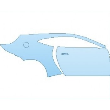 PAINT PROTECTION KIT - 2023 ASTON MARTIN VANTAGE F1 EDITION COUPE REAR QUARTER PANEL AND DOORS LEFT - PRECUT PPF CLEAR BRA WRAP