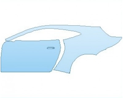 PAINT PROTECTION KIT - 2023 ASTON MARTIN VANTAGE F1 EDITION COUPE REAR QUARTER PANEL AND DOORS RIGHT - PRECUT PPF CLEAR BRA WRAP
