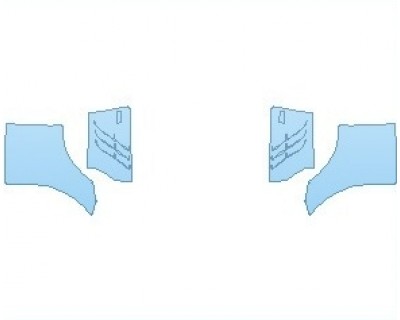 PAINT PROTECTION KIT - 2023 ASTON MARTIN VANTAGE F1 EDITION COUPE FULL FENDERS WITH F1 EMBLEM - PRECUT PPF CLEAR BRA WRAP