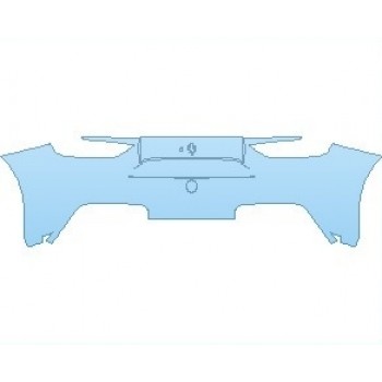 PAINT PROTECTION KIT - 2019 FERRARI 488 CHALLENGE  REAR BUMPER - PRECUT PPF CLEAR BRA WRAP