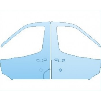 PAINT PROTECTION KIT - 2020 FORD TRANSIT  DOORS FRONT MEDIUM ROOF - INVISIBLEMASK - 3M PAINT PROTECTION