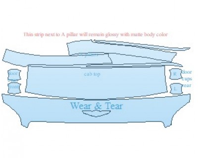 PAINT PROTECTION KIT - 2023 GENESIS GV70 2.5T AWD SPORT PRESTIGE COMMON WEAR AREA KIT - PRECUT PPF CLEAR BRA WRAP
