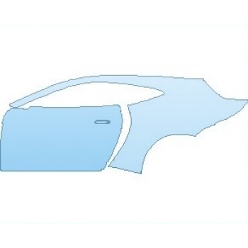 PAINT PROTECTION KIT - 2023 ASTON MARTIN VANTAGE HERITAGE RACING EDITION COUPE REAR QUARTER PANEL AND DOORS RIGHT - PRECUT PPF CLEAR BRA WRAP