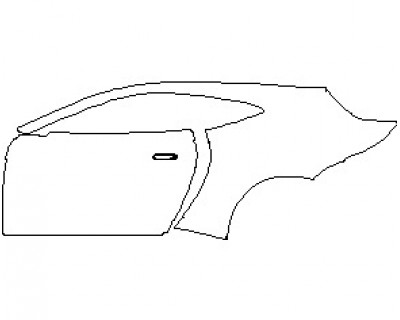 2023 ASTON MARTIN VANTAGE HERITAGE RACING EDITION COUPE REAR QUARTER PANEL AND DOORS RIGHT