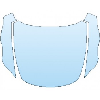 PAINT PROTECTION KIT - 2023 ASTON MARTIN VANTAGE HERITAGE RACING EDITION COUPE FULL HOOD (WRAPPED EDGES) - PRECUT PPF CLEAR BRA WRAP