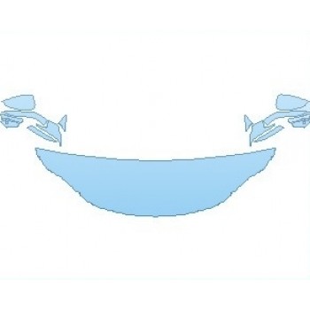 PAINT PROTECTION KIT - 2023 ASTON MARTIN VANTAGE HERITAGE RACING EDITION COUPE HOOD (WRAPPED EDGES) - PRECUT PPF CLEAR BRA WRAP