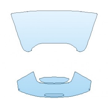 PAINT PROTECTION KIT - 2020 FERRARI 488 SPIDER SPIDER REAR DECK LID - INVISIBLEMASK - 3M PAINT PROTECTION