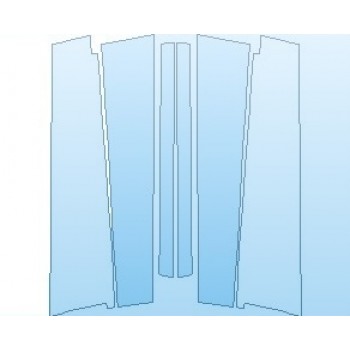 Precut PPF Kit – Clear Bra Paint Protection Film PAINT PROTECTION KIT - 2021 MERCEDES GLE CLASS AMG 63 S SUV B AND C PILLARS - PRECUT PPF CLEAR BRA WRAP