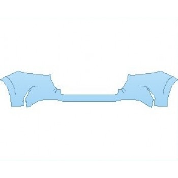 PAINT PROTECTION KIT - 2021 MERCEDES GLE CLASS AMG 63 S SUV REAR BUMPER WITH LOAD GAURD - PRECUT PPF CLEAR BRA WRAP