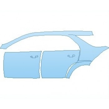 PAINT PROTECTION KIT - 2021 MERCEDES GLE CLASS AMG 63 S SUV REAR QUARTER PANEL AND DOORS LEFT SIDE - PRECUT PPF CLEAR BRA WRAP