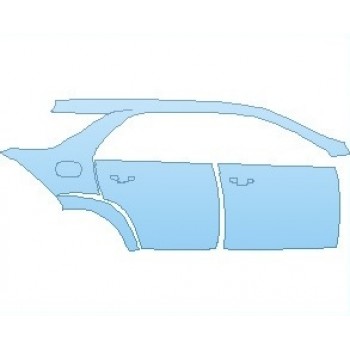 Precut PPF Kit – Clear Bra Paint Protection Film PAINT PROTECTION KIT - 2021 MERCEDES GLE CLASS AMG 63 S SUV REAR QUARTER PANEL AND DOORS RIGHT SIDE - PRECUT PPF CLEAR BRA WRAP