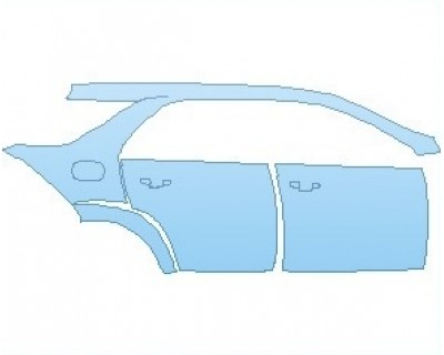 Precut PPF Kit – Clear Bra Paint Protection Film PAINT PROTECTION KIT - 2021 MERCEDES GLE CLASS AMG 63 S SUV REAR QUARTER PANEL AND DOORS RIGHT SIDE - PRECUT PPF CLEAR BRA WRAP