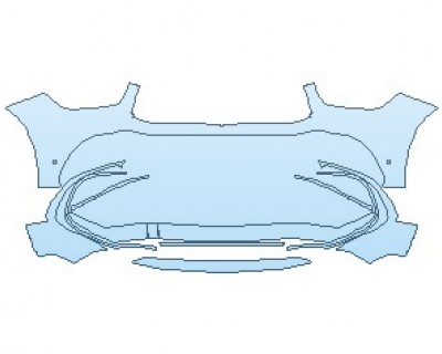 Precut PPF Kit – Clear Bra Paint Protection Film PAINT PROTECTION KIT - 2021 MERCEDES GLE CLASS AMG 63 S SUV BUMPER WITH SENSORS AND CENTER CAMERA - PRECUT PPF CLEAR BRA WRAP