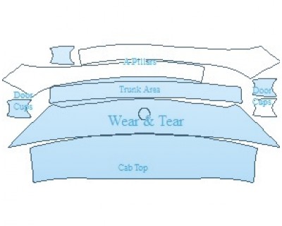 Precut PPF Kit – Clear Bra Paint Protection Film PAINT PROTECTION KIT - 2021 MERCEDES GLE CLASS AMG 63 S SUV COMMON WEAR AREA KIT - PRECUT PPF CLEAR BRA WRAP